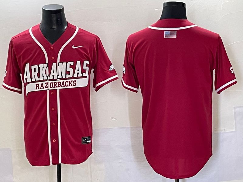 Men 2025 Alabama Crimson Tide Blank Red Nike Joint Name Nike NCAA Jersey style 3